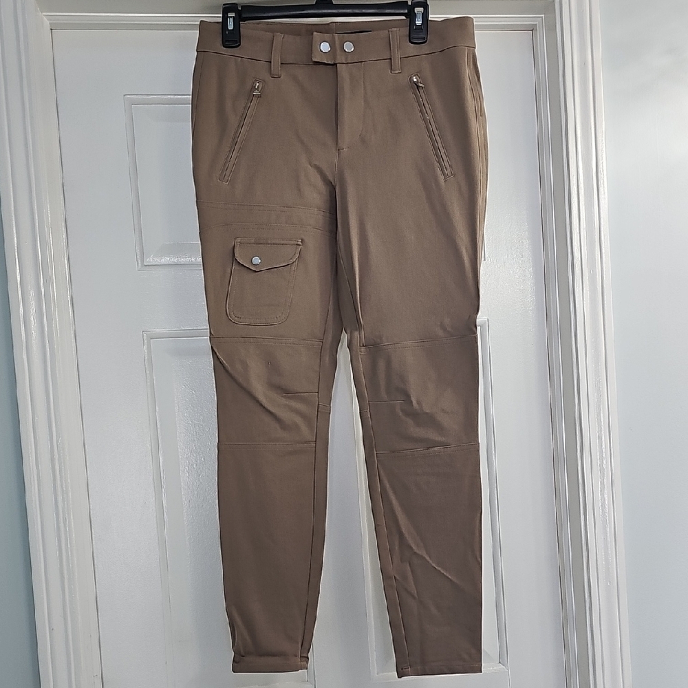 Ralph Lauren Brown Cargo Pants with Slim Fit and Full Length